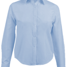 blusa Oxford manga larga mujer